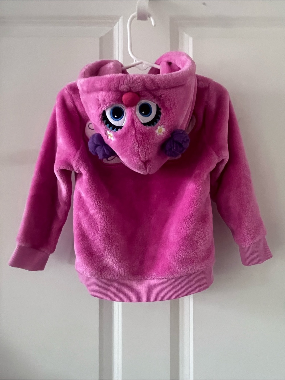 Pink Abby Hooded  fleece zipper Sesame Place Orlando FL